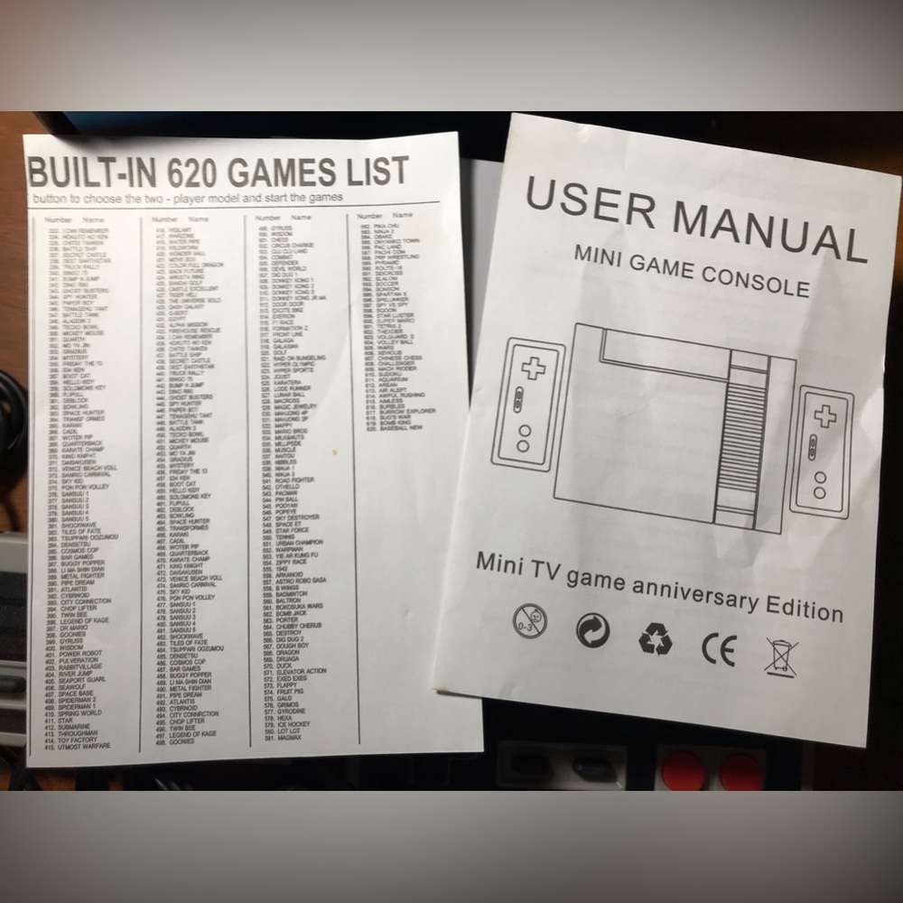 Mini NES 620 Classic Games Built-In Retro Console Anniversary Edition - Picture 5 of 8